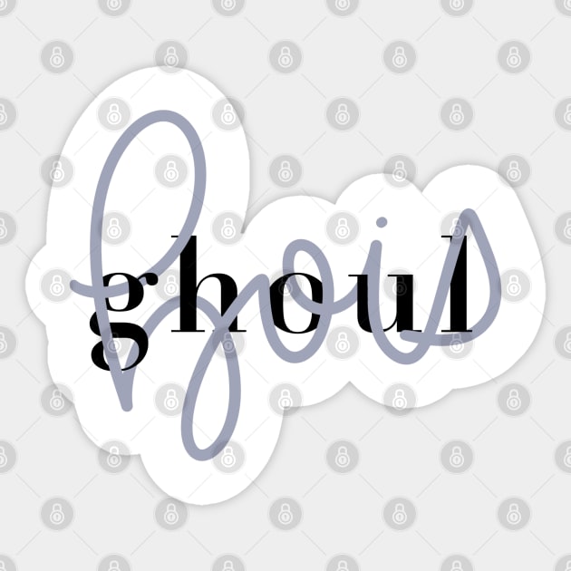 ghoul bois Sticker by TheMidnightBruja